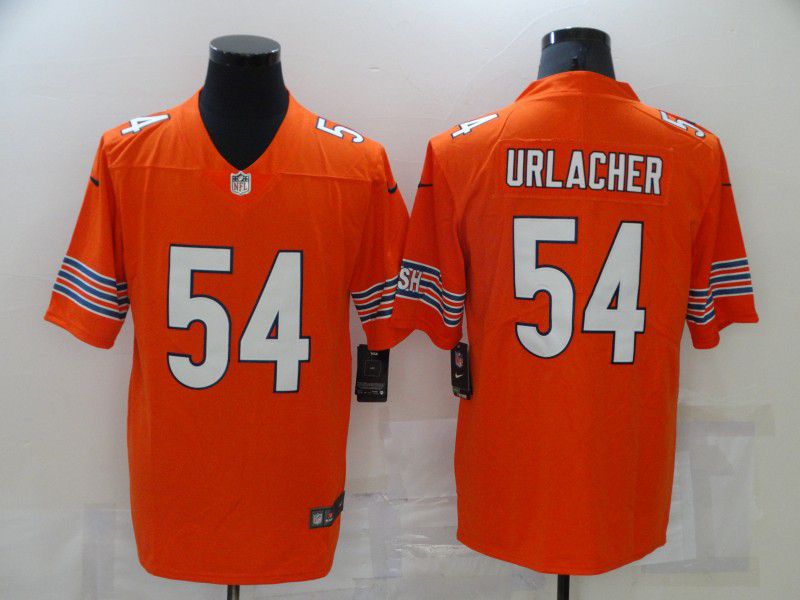 Men Chicago Bears #54 Urlacher Orange Nike Vapor Untouchable Limited 2021 NFL Jersey